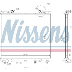 Radiator NISSENS 66773 OE Ref 253113E150