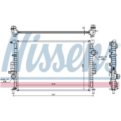 Radiator NISSENS 66857 OE Ref 1457605 NISSENS