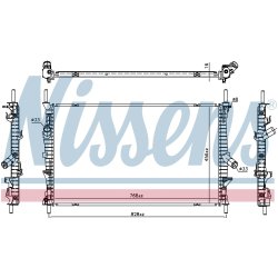 Radiator NISSENS 66861 OE Ref 1776889 NISSENS