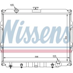 Radiator NISSENS 67047 OE Ref HR171502
