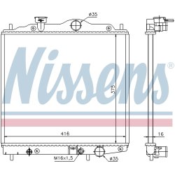 Radiator NISSENS 67100 OE Ref KMB660558 NISSENS
