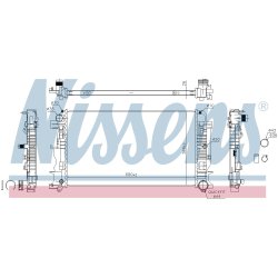 Radiator NISSENS 67156A OE Ref 2E0.121.253 A NISSENS