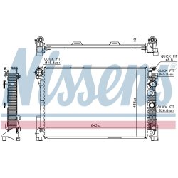 Radiator NISSENS 67163 OE Ref A2045000703 NISSENS