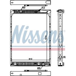 Radiator NISSENS 67169 OE Ref 0025010101