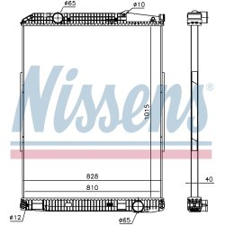 Radiator NISSENS 671690 OE Ref 0025010101