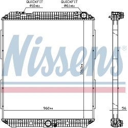 Radiator NISSENS 671760 OE Ref 9605002501