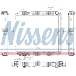 Radiator NISSENS 67178 OE Ref 9605003001