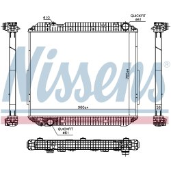 Radiator NISSENS 671780 OE Ref 9605003001