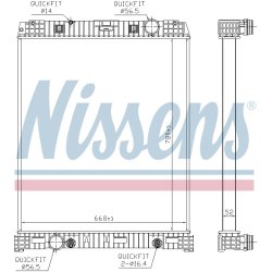 Radiator NISSENS 67179 OE Ref 9405001303