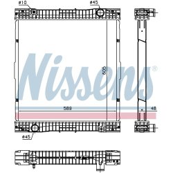 Radiator NISSENS 67184 OE Ref A0025011401