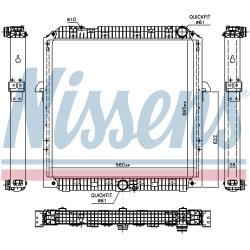 Radiator NISSENS 67191 OE Ref A9605002601