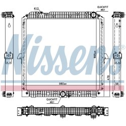 Radiator NISSENS 67192 OE Ref 9605002701