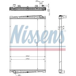 Radiator NISSENS 67193 OE Ref 81061010061