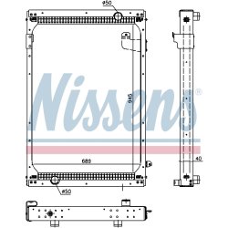 Radiator NISSENS 67195 OE Ref 81061016487