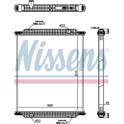 Radiator NISSENS 67197 OE Ref 81061016527