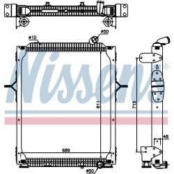 Radiator NISSENS 67206 OE Ref 50 01 873 681
