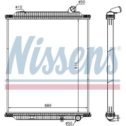 Radiator NISSENS 672060 OE Ref 50 01 873 681