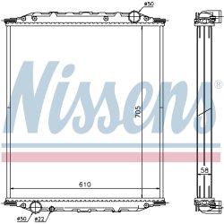 Radiator NISSENS 672200 OE Ref 85.06101.6007
