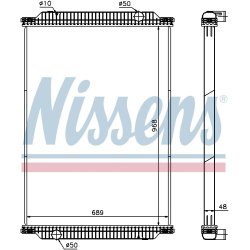 Radiator NISSENS 672440 OE Ref 50 01 858 489