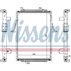 Radiator NISSENS 67244A OE Ref 50 01 858 489