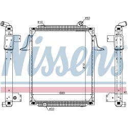 Radiator NISSENS 67245 OE Ref 50 01 858 495