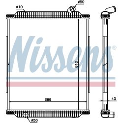 Radiator NISSENS 672450 OE Ref 50 01 858 495