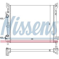 Radiator NISSENS 67246 OE Ref 77 11 368 062 NISSENS