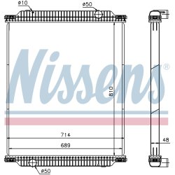 Radiator NISSENS 672570 OE Ref 5001866240