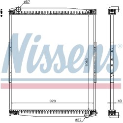 Radiator NISSENS 67258 OE Ref 81061016515