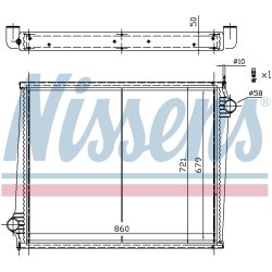 Radiator NISSENS 67288 OE Ref 1439504