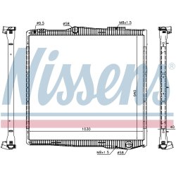 Radiator NISSENS 67290 OE Ref 1781365