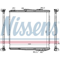 Radiator NISSENS 672900 OE Ref 1781365