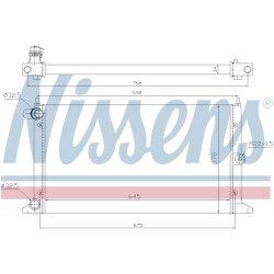 Radiator NISSENS 67304 OE Ref 1209590 NISSENS