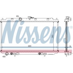 Radiator NISSENS 67347A OE Ref 21460-AV600