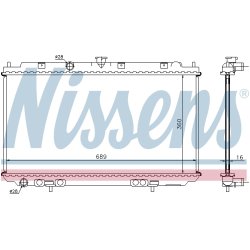 Radiator NISSENS 67350A OE Ref 21410-BN700 NISSENS