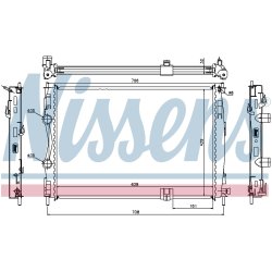 Radiator NISSENS 67361 OE Ref 21400-JD70B NISSENS
