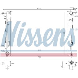 Radiator NISSENS 675018 OE Ref 253102Y501 NISSENS