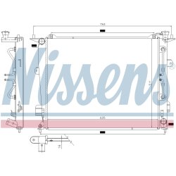 Radiator NISSENS 675047 OE Ref 253103M145