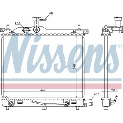 Radiator NISSENS 67547 OE Ref 25310-0X170 NISSENS