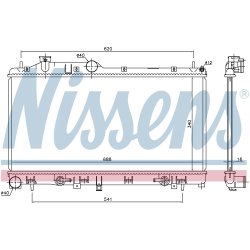 Radiator NISSENS 67725 OE Ref 45111AG020 NISSENS