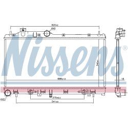 Radiator NISSENS 67741 OE Ref 45111-AG001 NISSENS