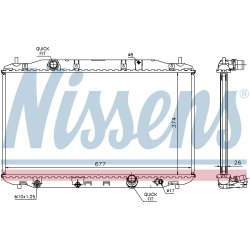 Radiator NISSENS 68135A OE Ref 19010-RSR-E01 NISSENS