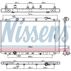 Radiator NISSENS 681373 OE Ref 19010-RL5-A01 NISSENS