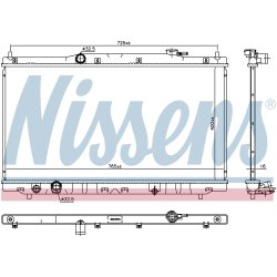 Radiator NISSENS 681375 OE Ref 190105A2A02 NISSENS