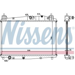 Radiator NISSENS 68506 OE Ref Y405-15-200 NISSENS