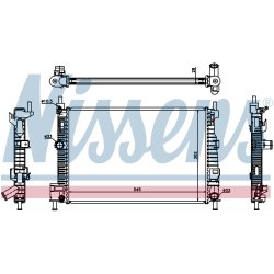 Radiator NISSENS 68523 OE Ref Y642-15-200C NISSENS