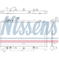 Radiator NISSENS 68531 OE Ref L51715200C NISSENS