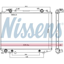 Radiator NISSENS 68535 OE Ref 1484186