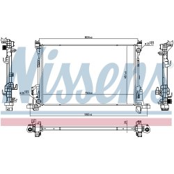 Radiator NISSENS 686807 OE Ref 214106419R