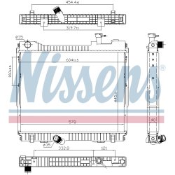 Radiator NISSENS 68742 OE Ref 21400MB41A NISSENS